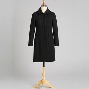 Marni Classic Black Wool Single Breasted Trench Coat | Quiet Luxury